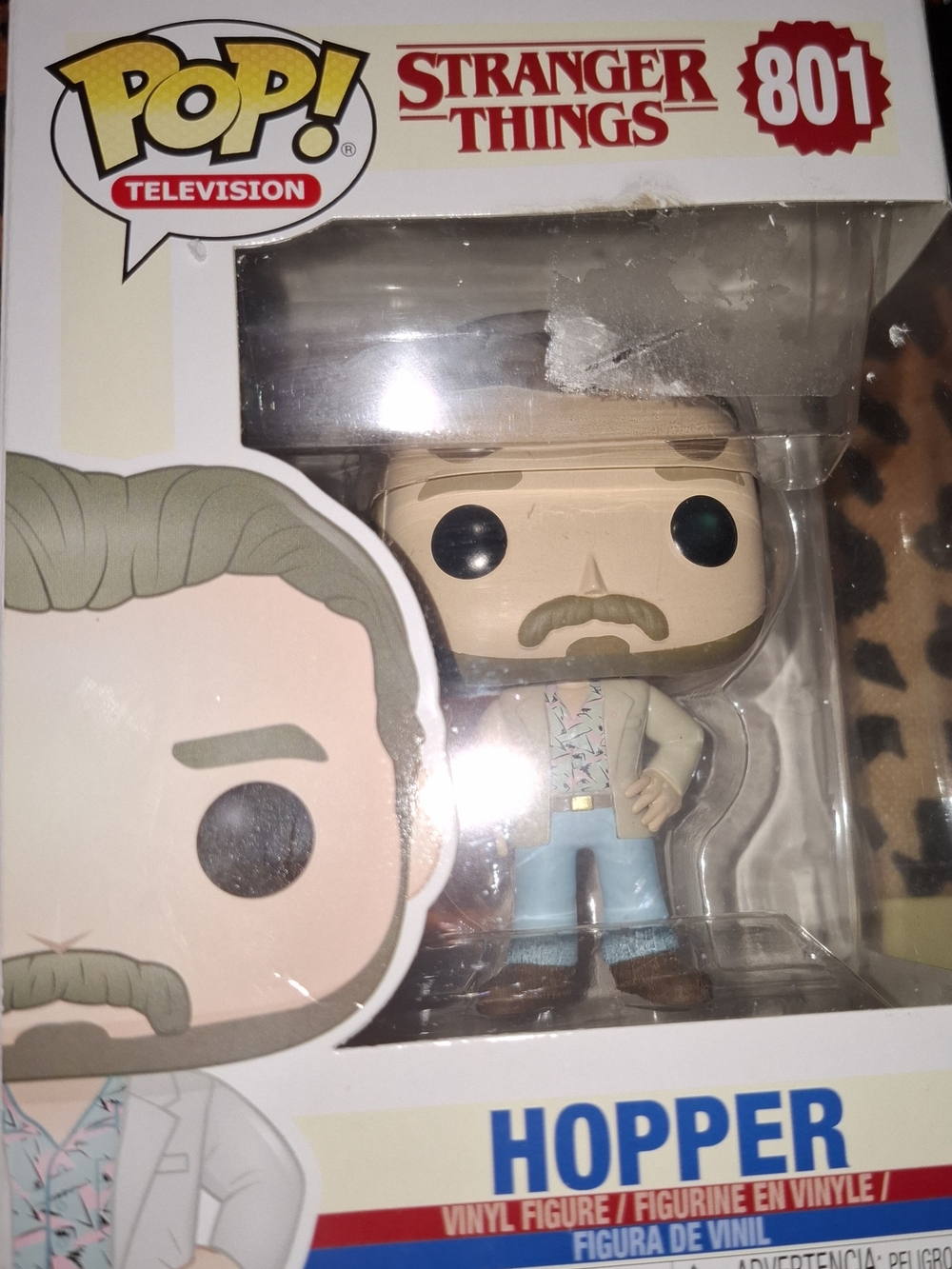 Funko Pop! Stranger Things Hopper Vinyl Figure - Beige Jacket, Blue Pants